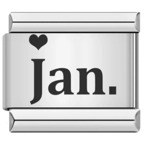 Bahr Italian Bracelet Your Month With Heart Charm