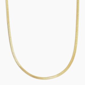 Bahr Sneak Necklace Stainless Gold
