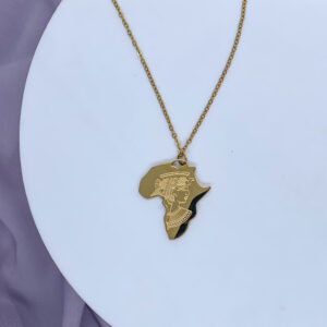 Bahr Africa Map Pharaoh Necklace Gold
