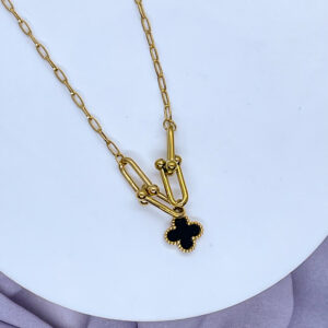 Bahr Van Cleef Necklace Infinity Edition - Black Stainless