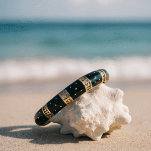 Bahr Summer Bracelet – Stainless Black with Gold